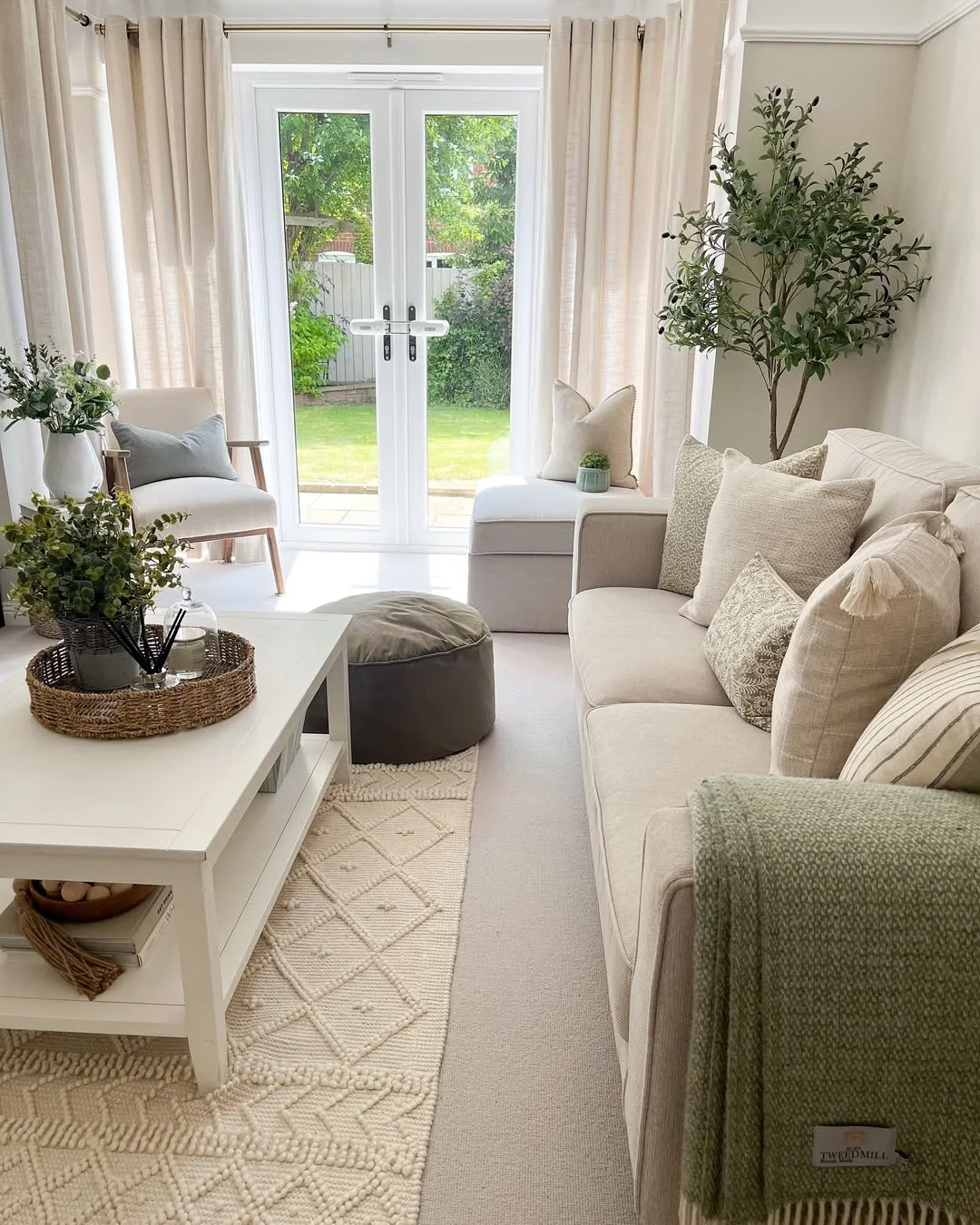 Neutral Living Room with Natural Light