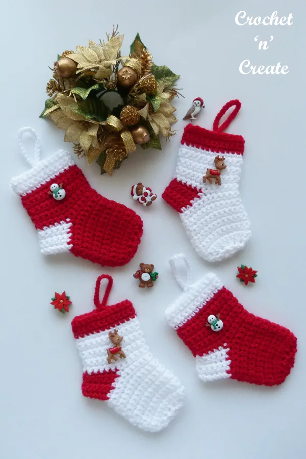 Mini Crochet Christmas Stocking