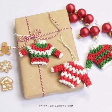 Christmas Sweater Crochet Ornament