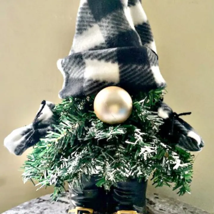 Dollar Store Christmas Gnome