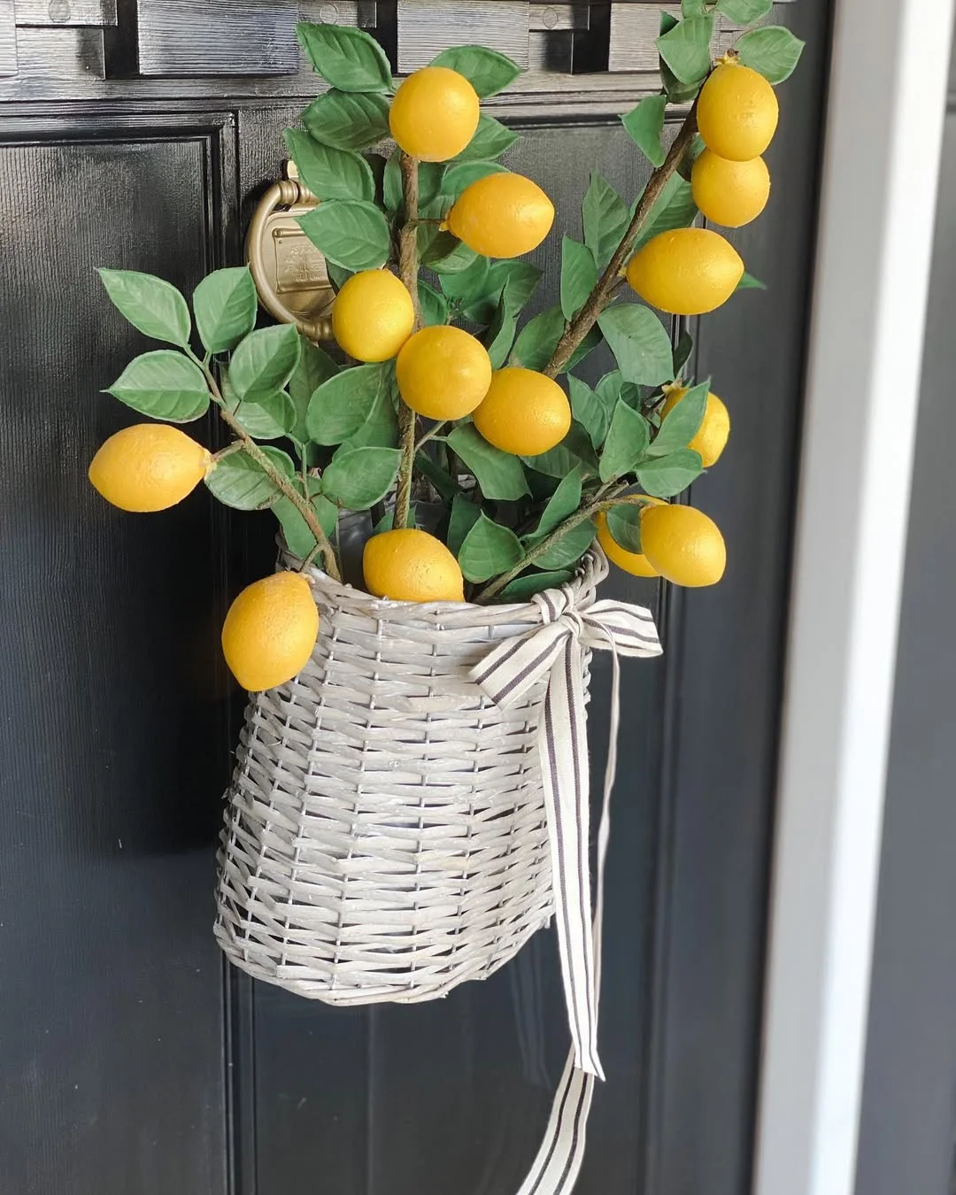 Lemon Twist Door Basket