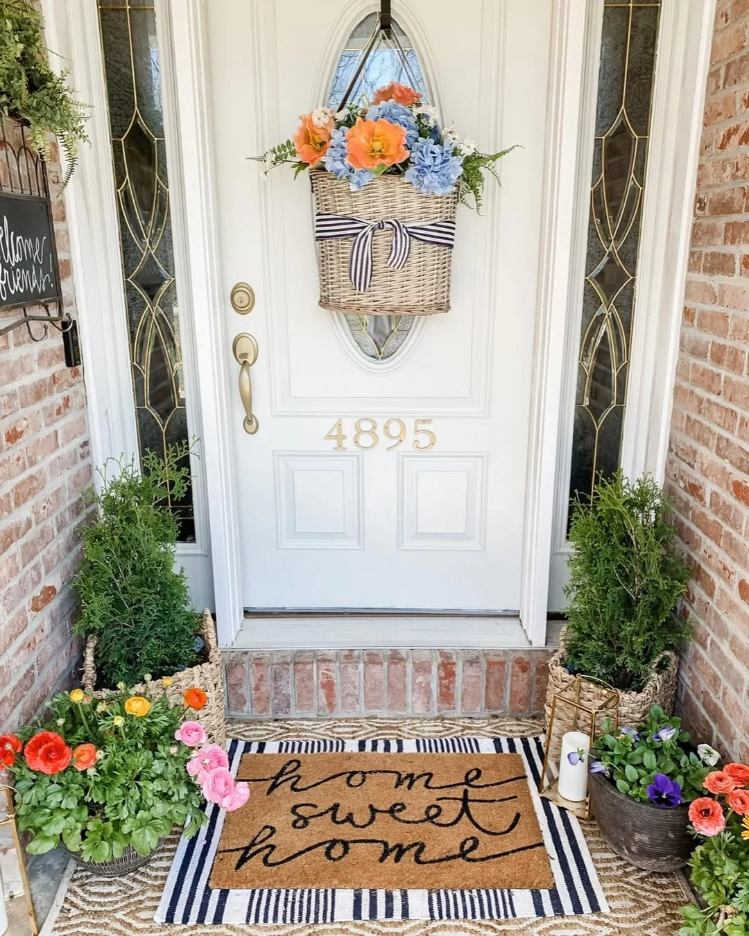 Welcoming Spring Doorway