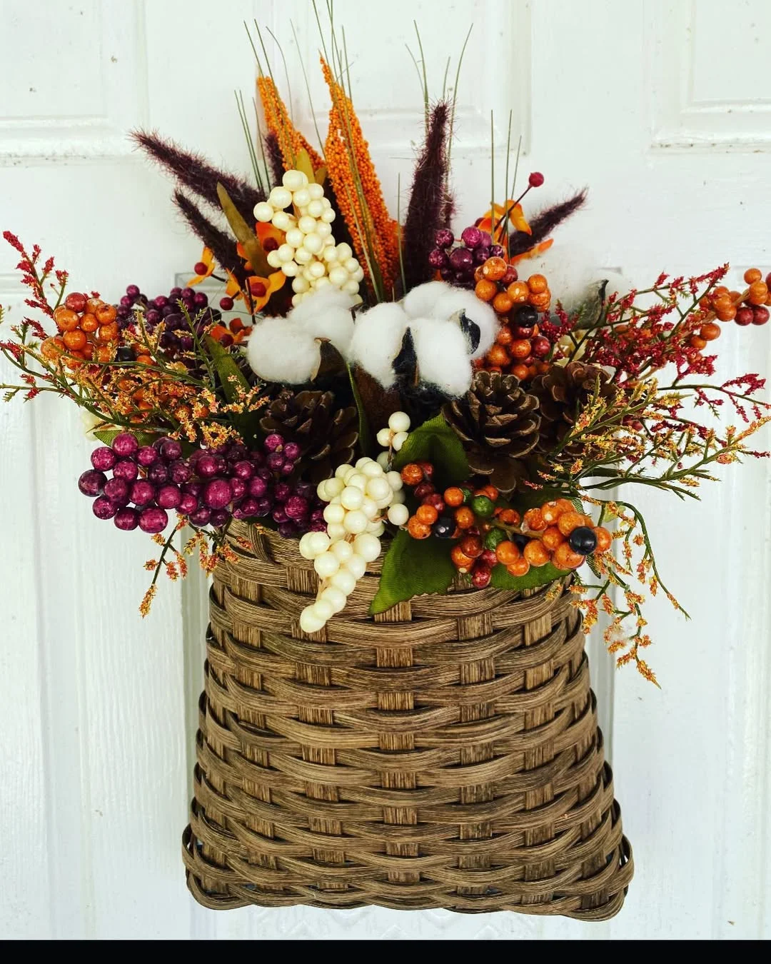 Autumn Harvest Door Basket