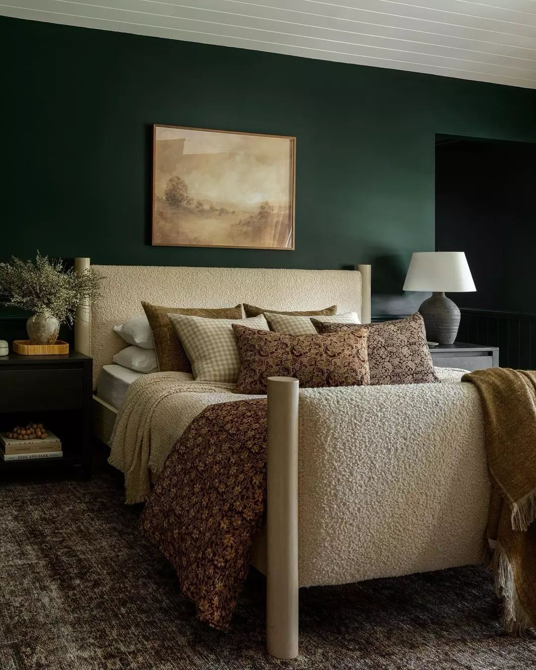 Moody Green Bedroom