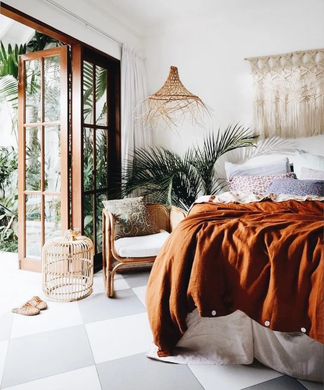 Tropical Bohemian Bedroom