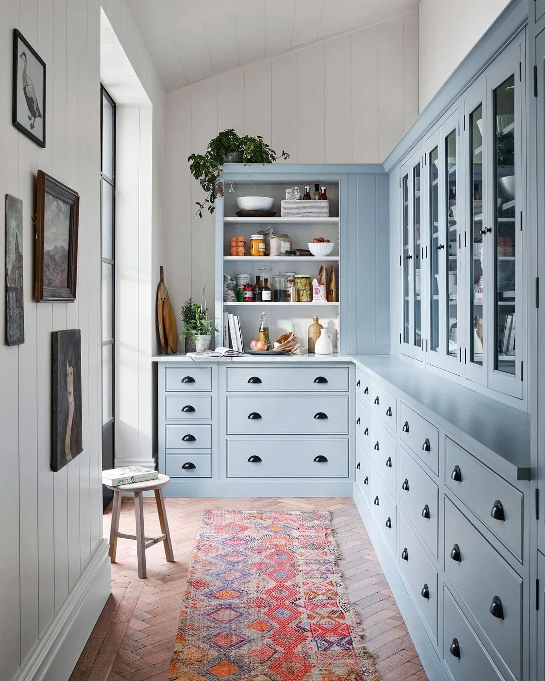 Classic Blue Farmhouse Pantry