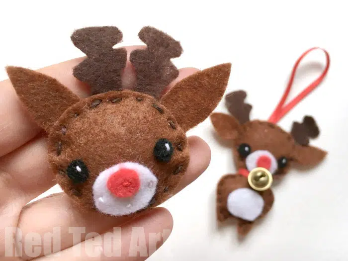 Felt Reindeer Ornaments