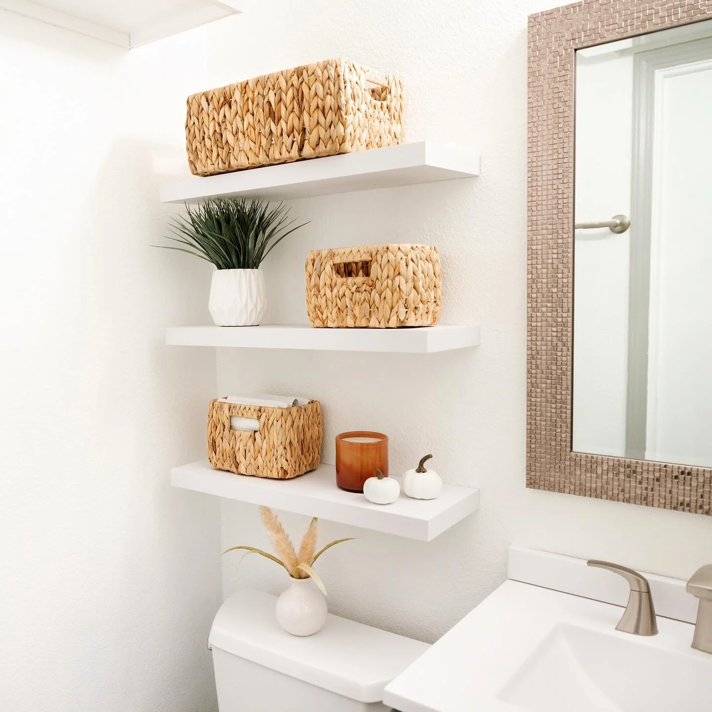 Floating Shelves Bathroom Decor