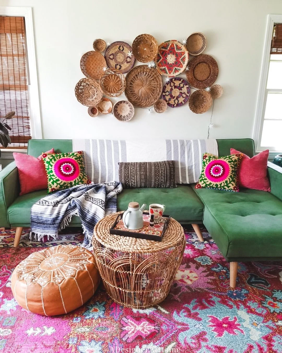 Bohemian Green Couch Haven