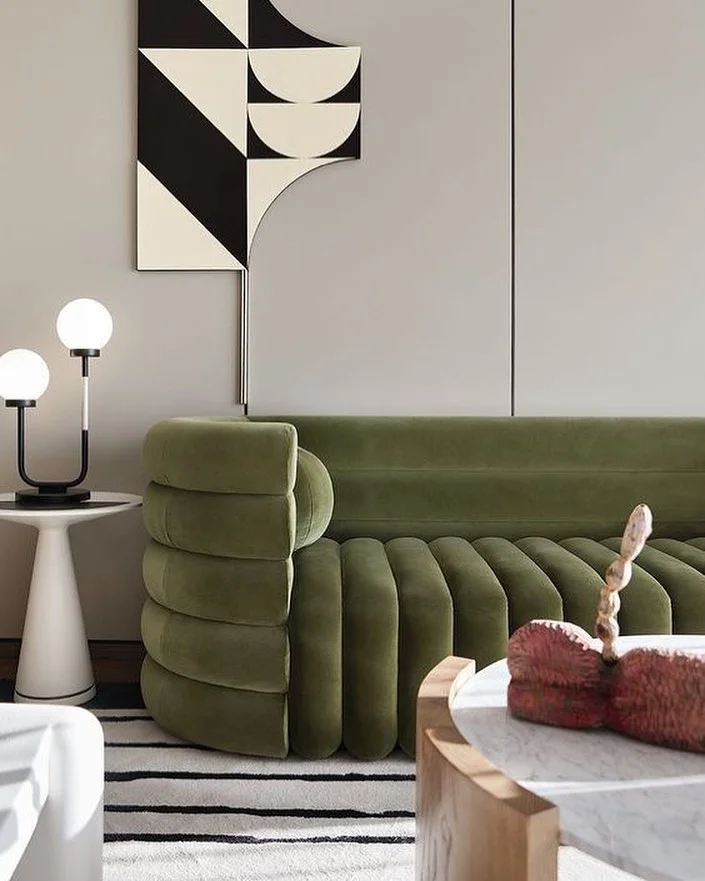 Modern Green Couch Minimalism