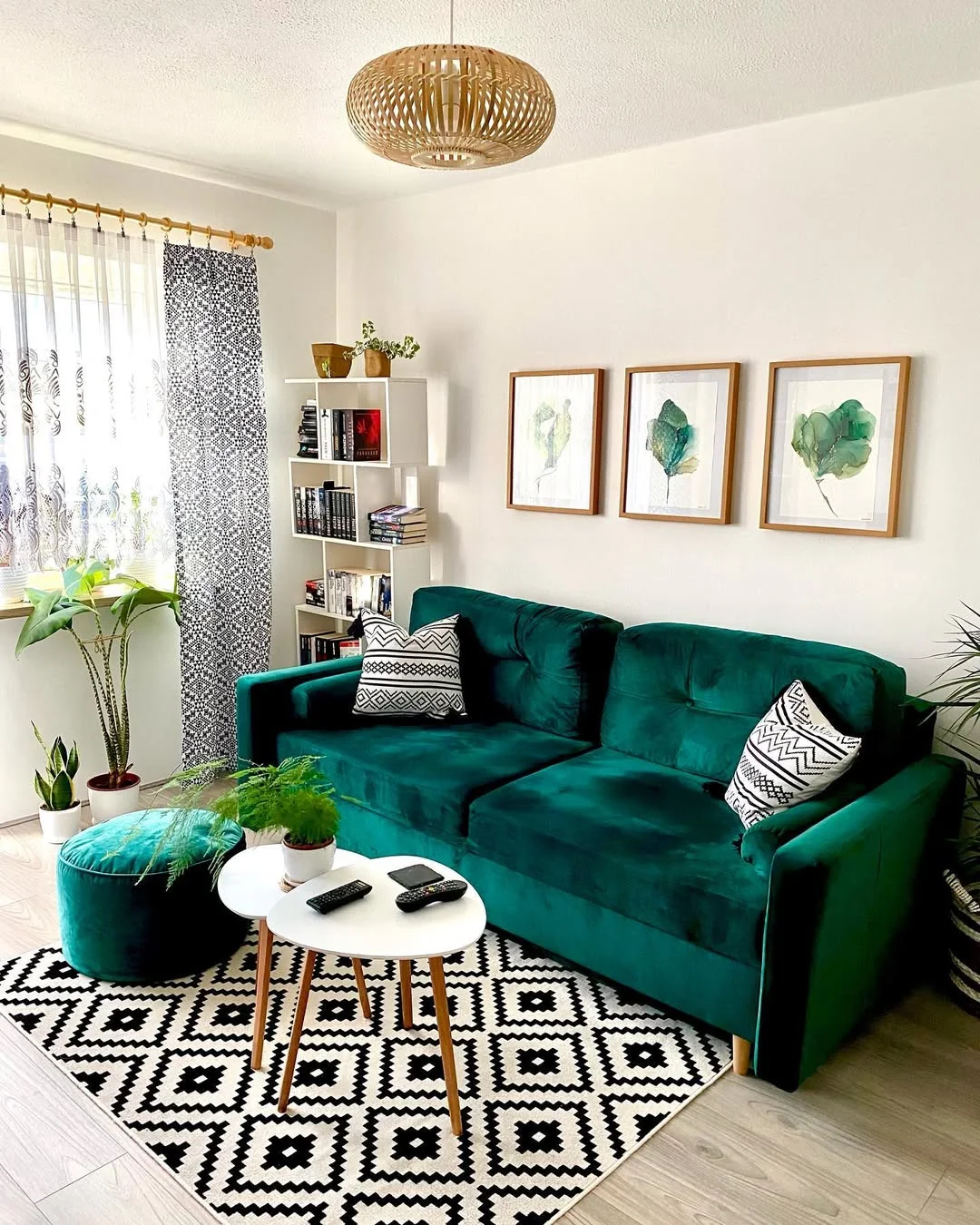 Cozy Green Couch Corner