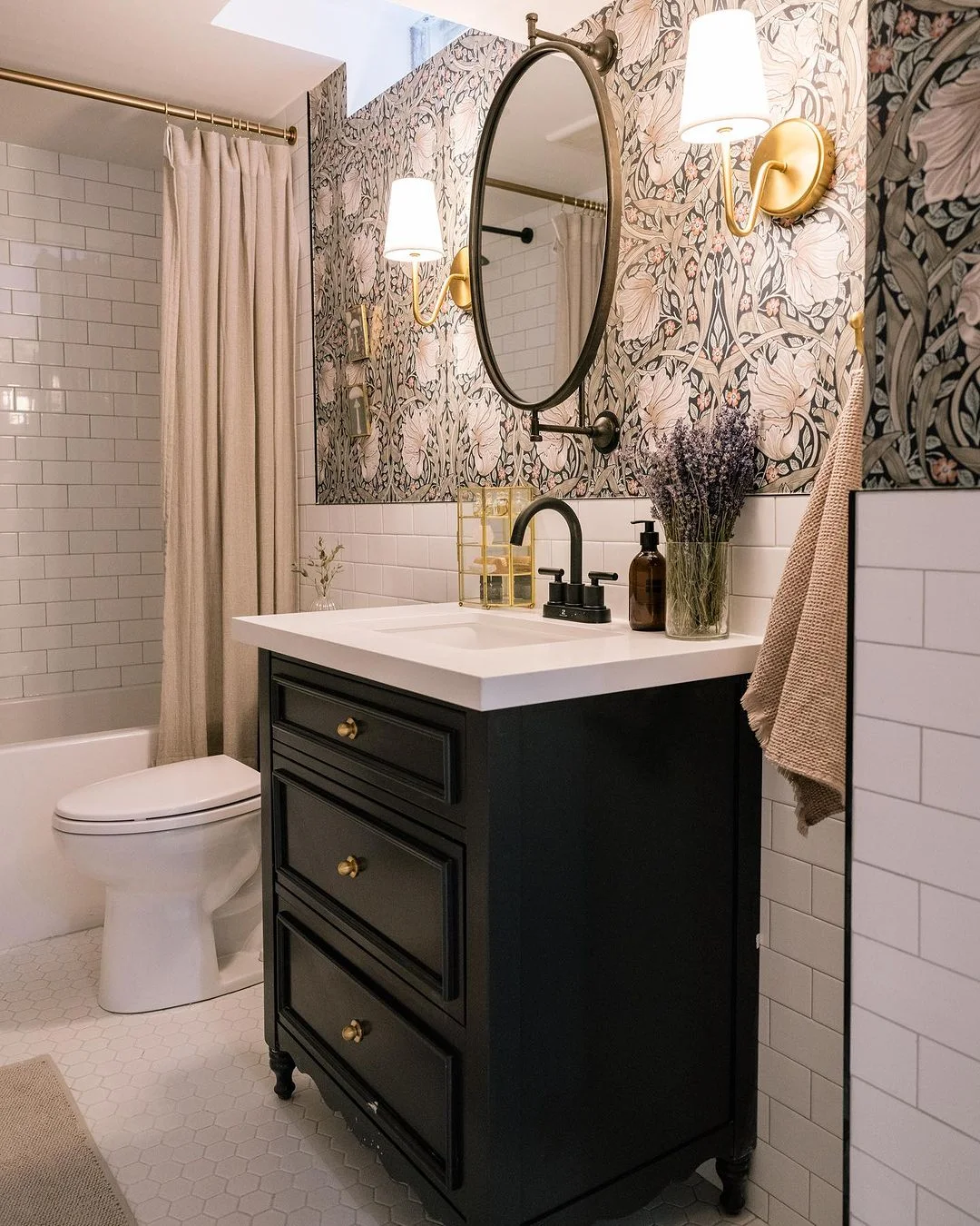 Vintage Chic Powder Room