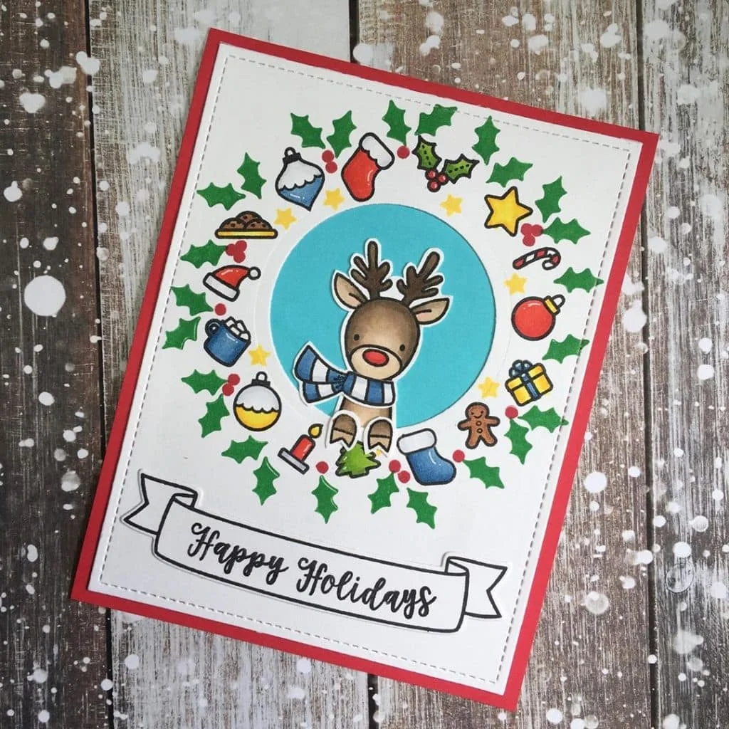 Colorful Merry Christmas Card