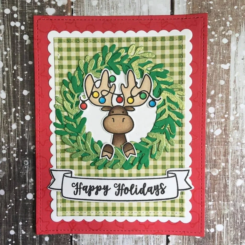 Reindeer Holidays Card