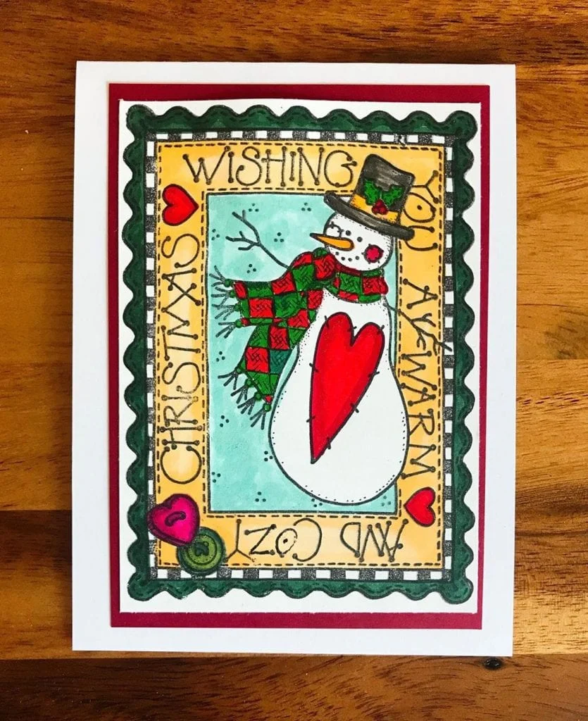 Snowy Heart Christmas Card