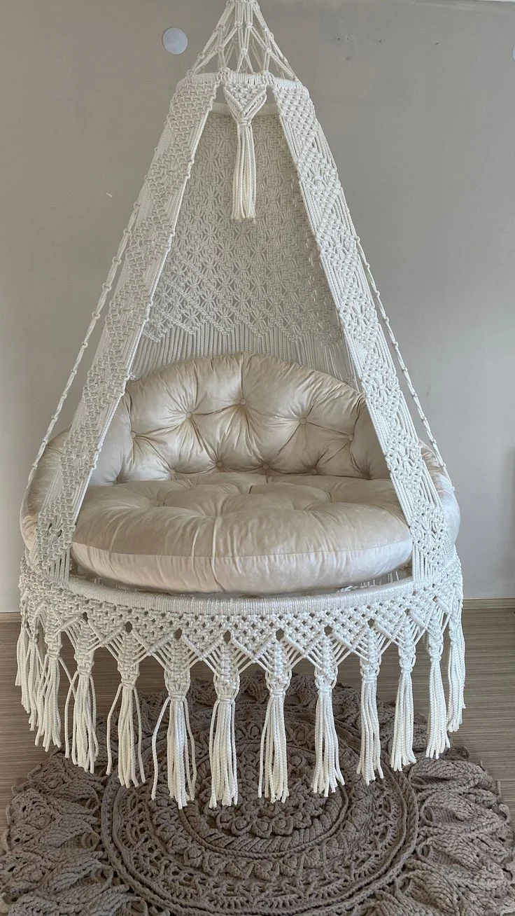 Elegant Macrame Hanging Chair