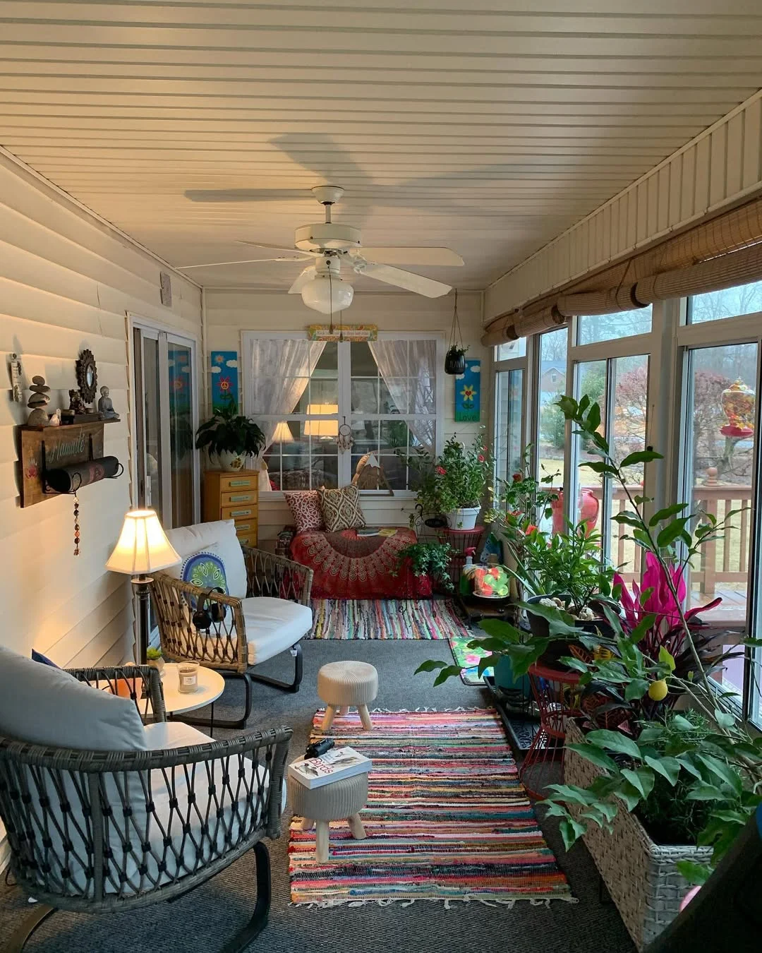 Bohemian Cozy Sunroom