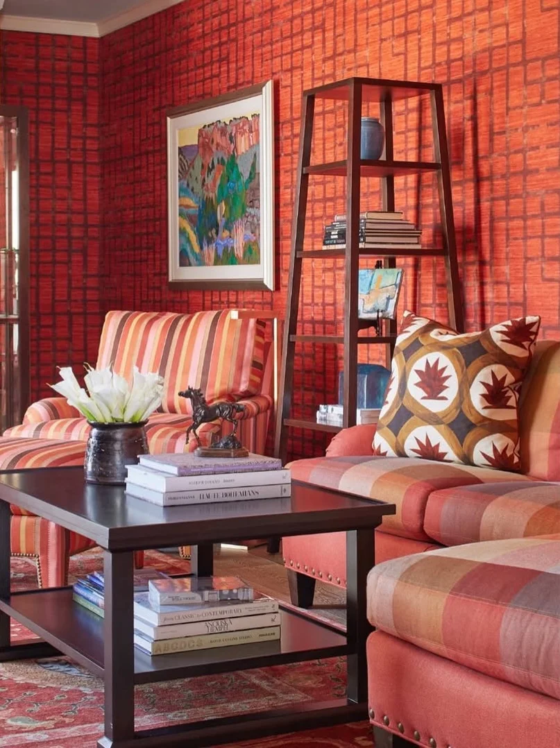 Warm &amp; Earthy Living Room with a Southwestern Flair