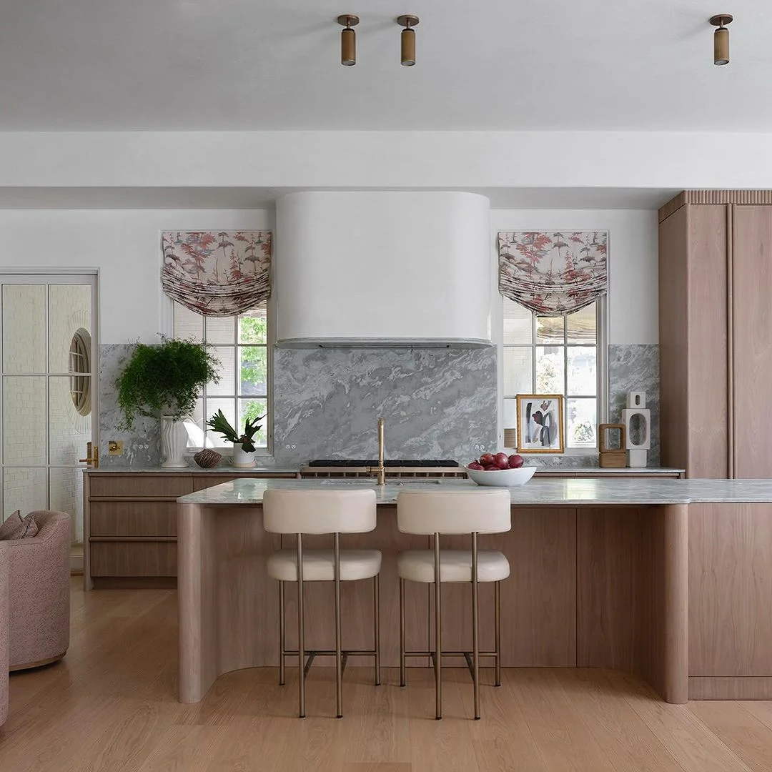 Muted Marble with Blush Accents