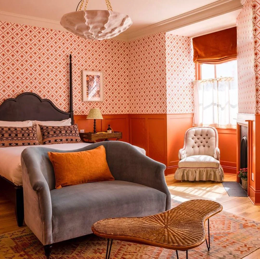 Grandmillennial Orange Room