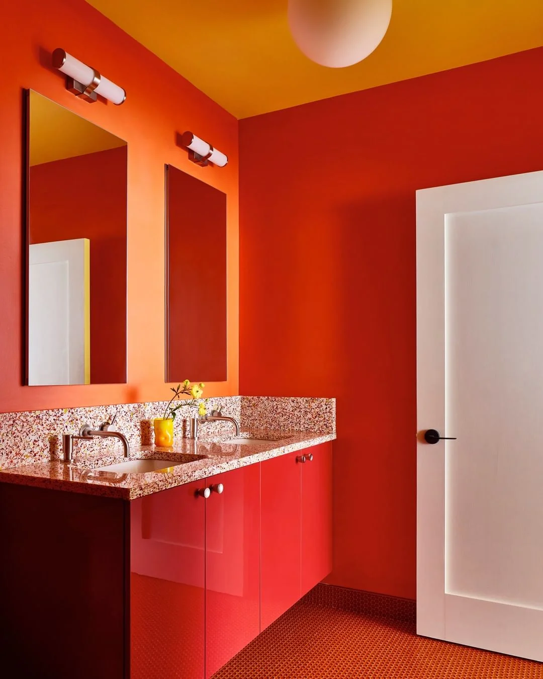 Orange Crush Bathroom