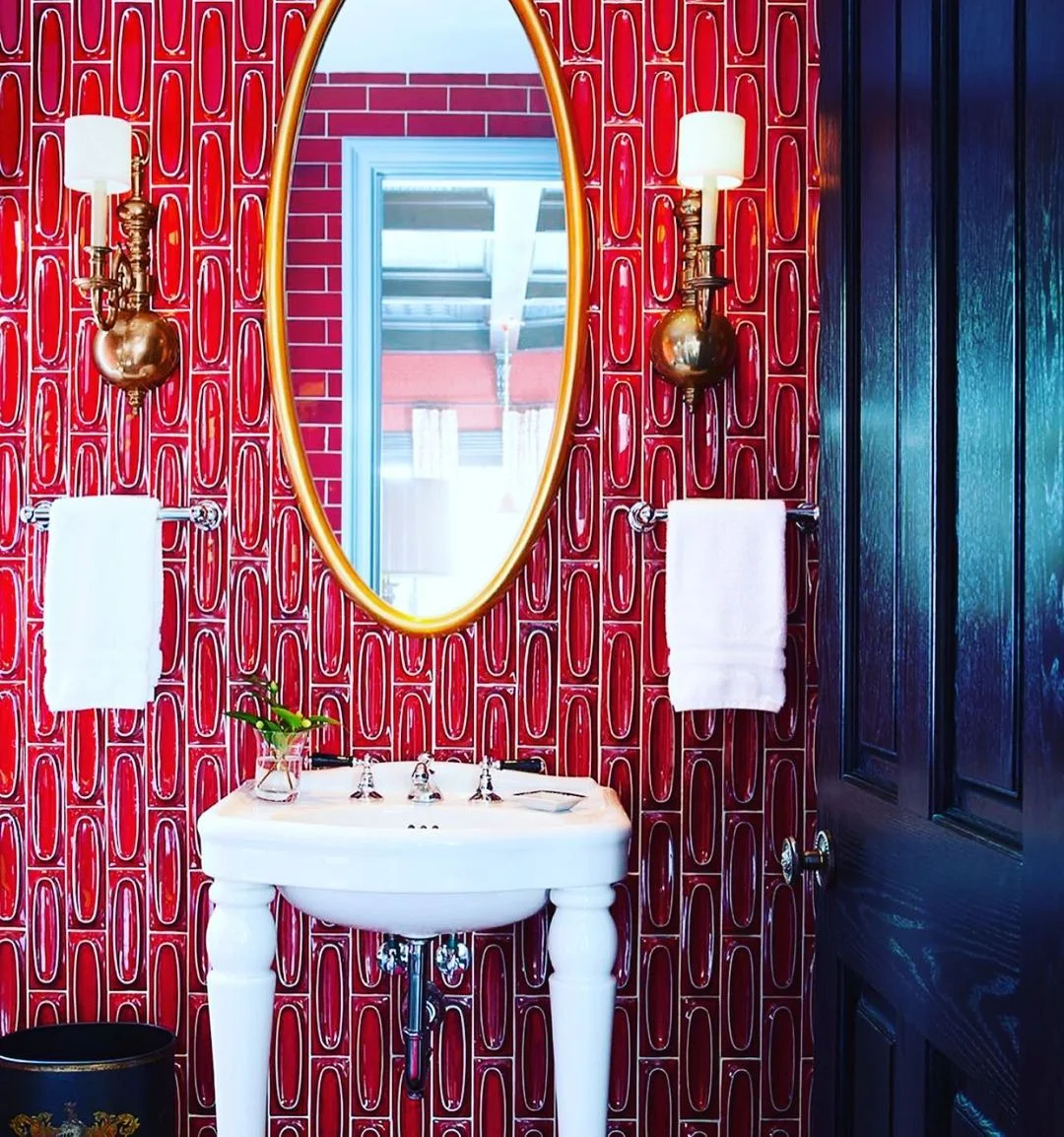 Retro Red Capsule Bathroom