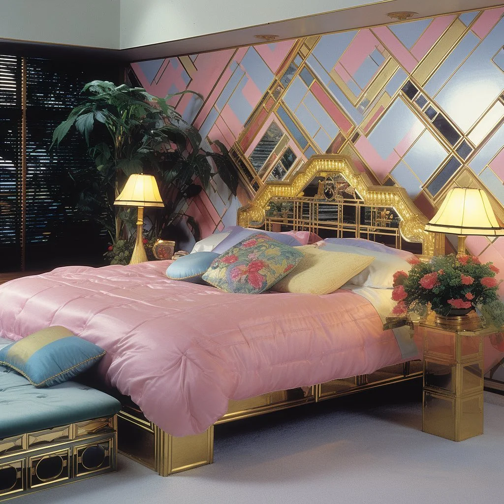 80s Glam Bedroom