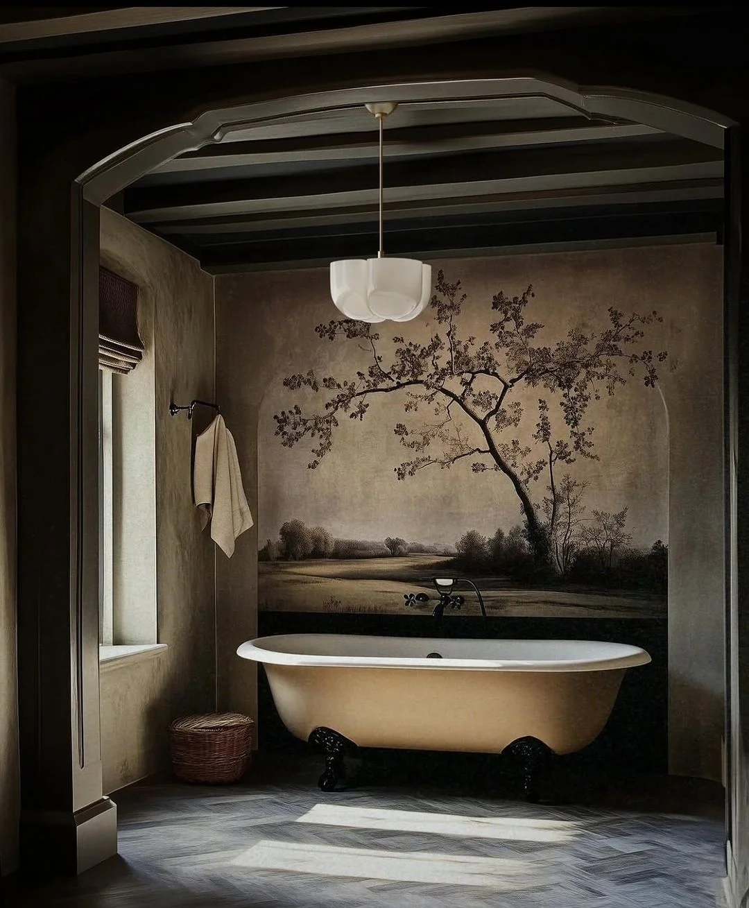 Moody Manor Bathroom