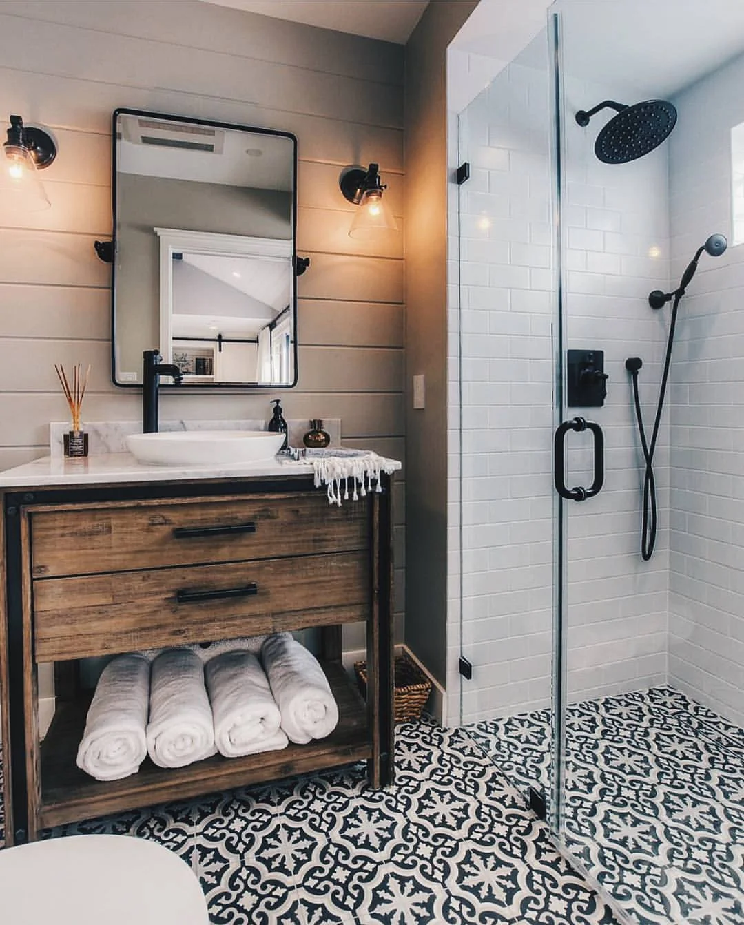 Industrial Farmhouse Bathroom