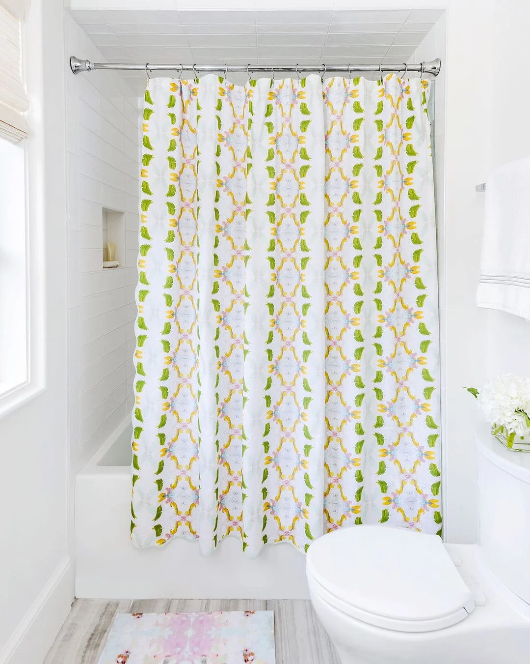 Botanical Print Shower Curtain