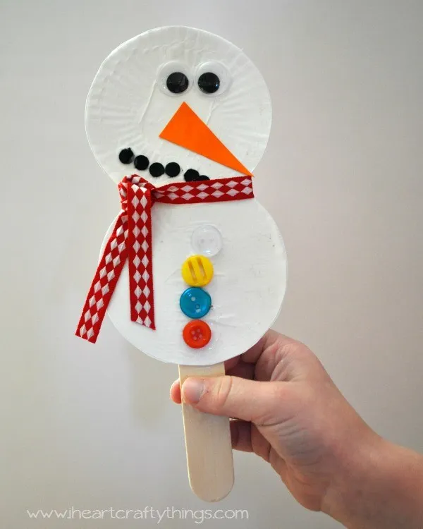 Snowman Stick Puppet