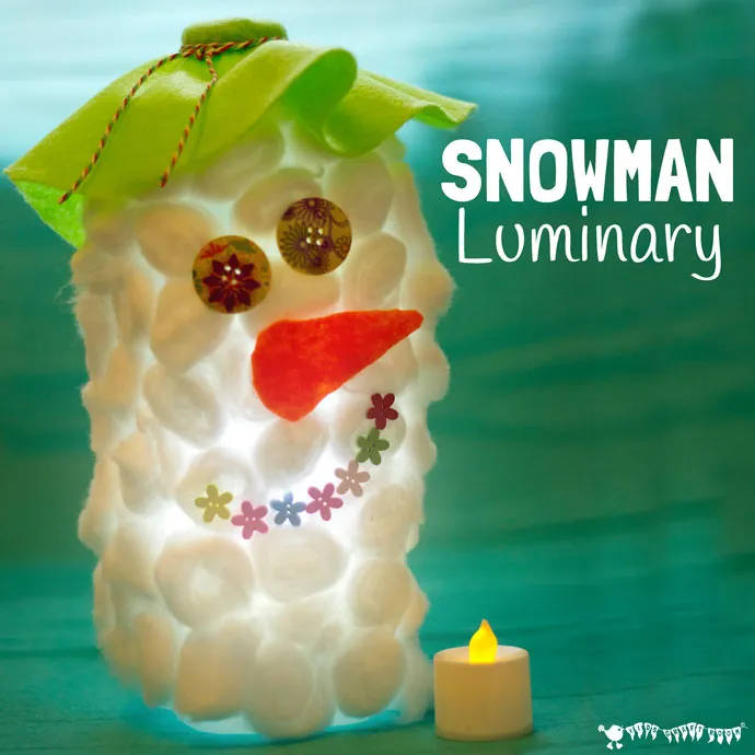 Snowman Luminaries Craft