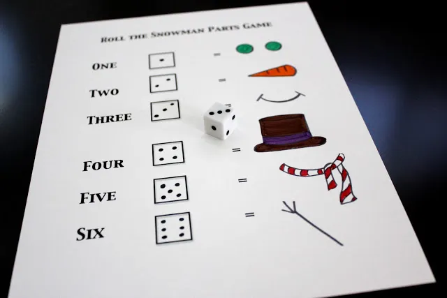 Build a Snowman Dice Game