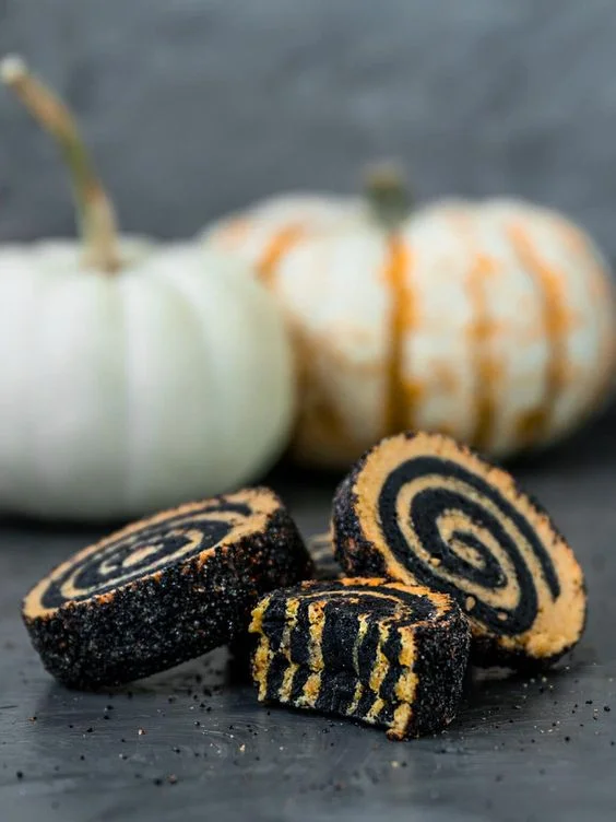 Halloween Pinwheel Cookies