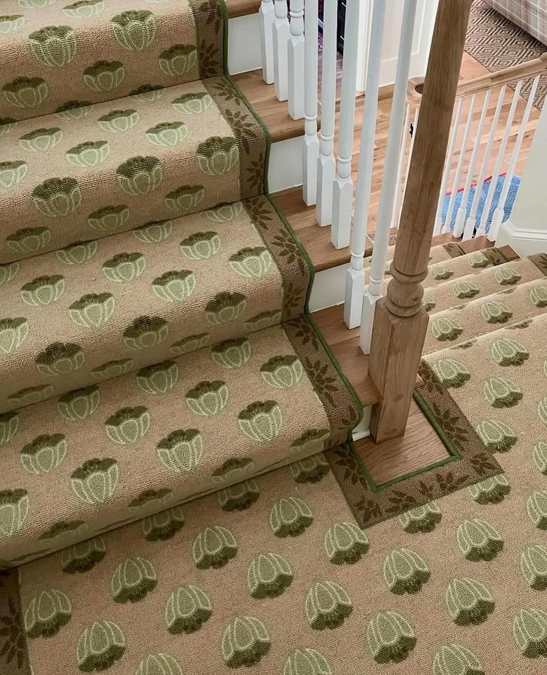 Botanical Print Stair Runner