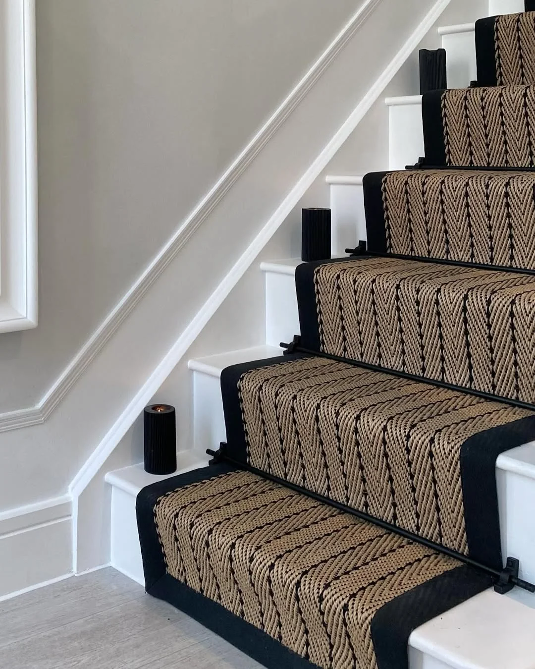 Natural Fiber Herringbone Stair Runner