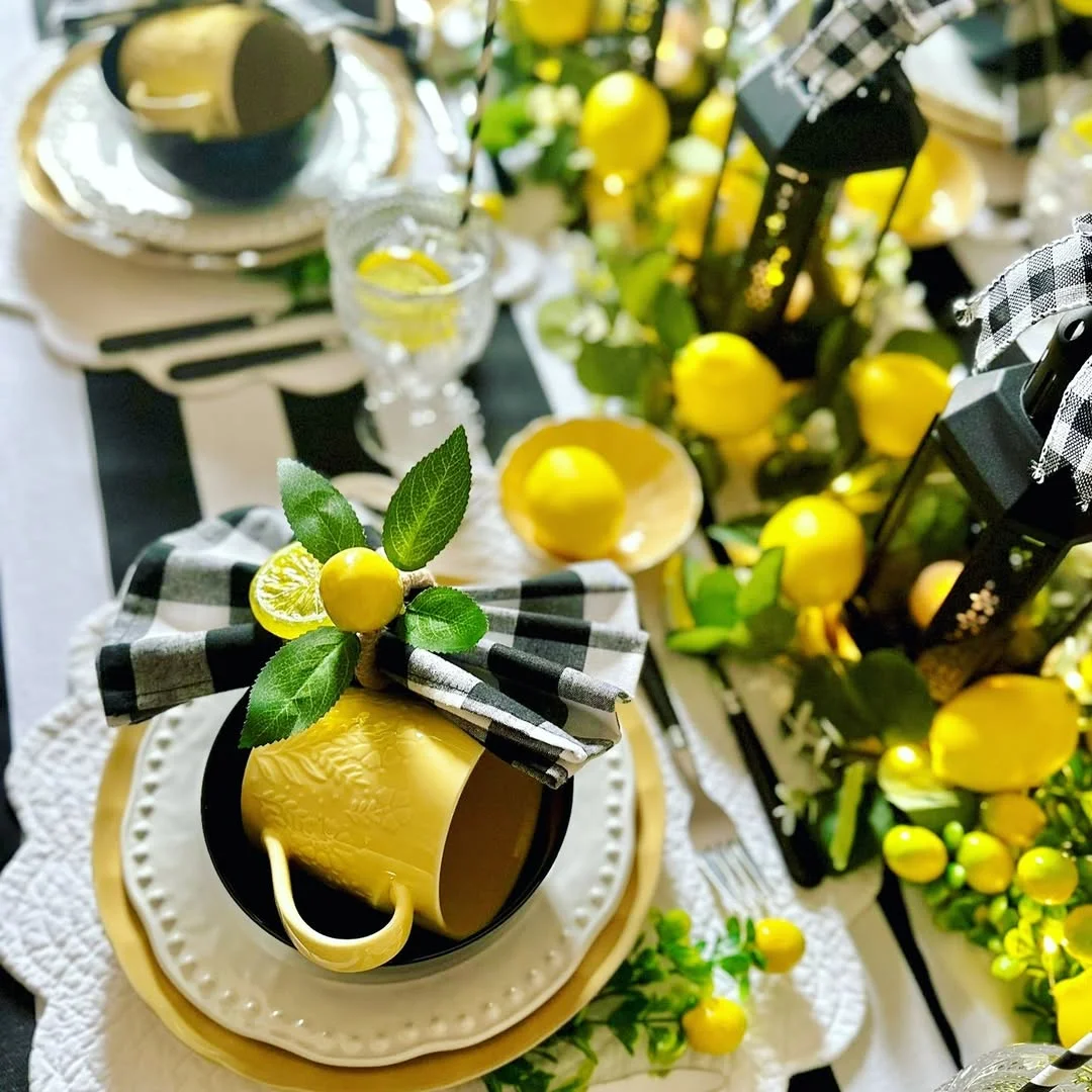 Zesty Lemon-Themed Tablescape