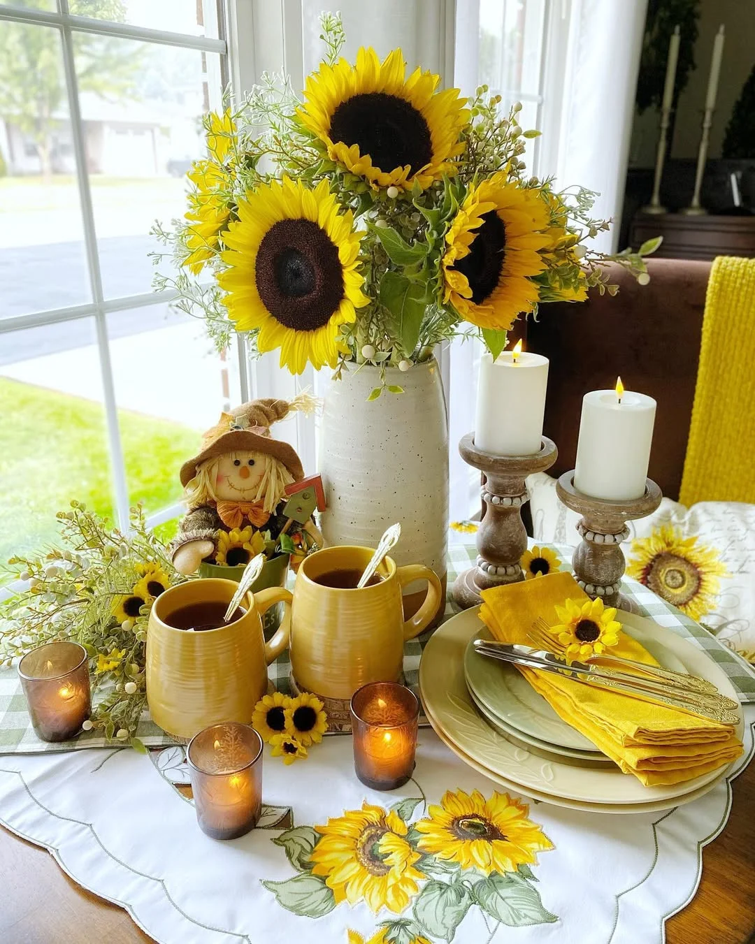 Sunflower Serenade Breakfast Nook