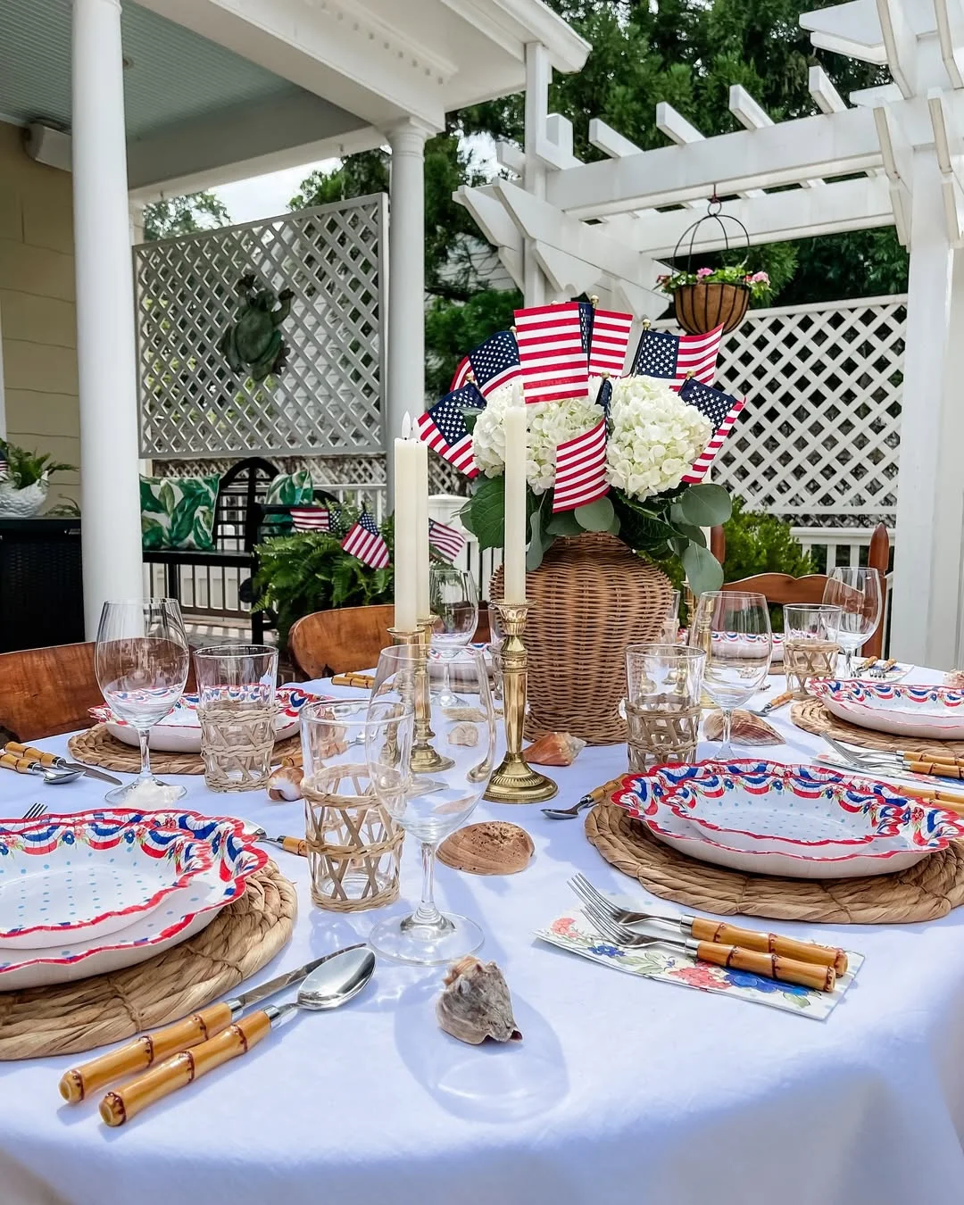 Patriotic Porch Party Tablescape