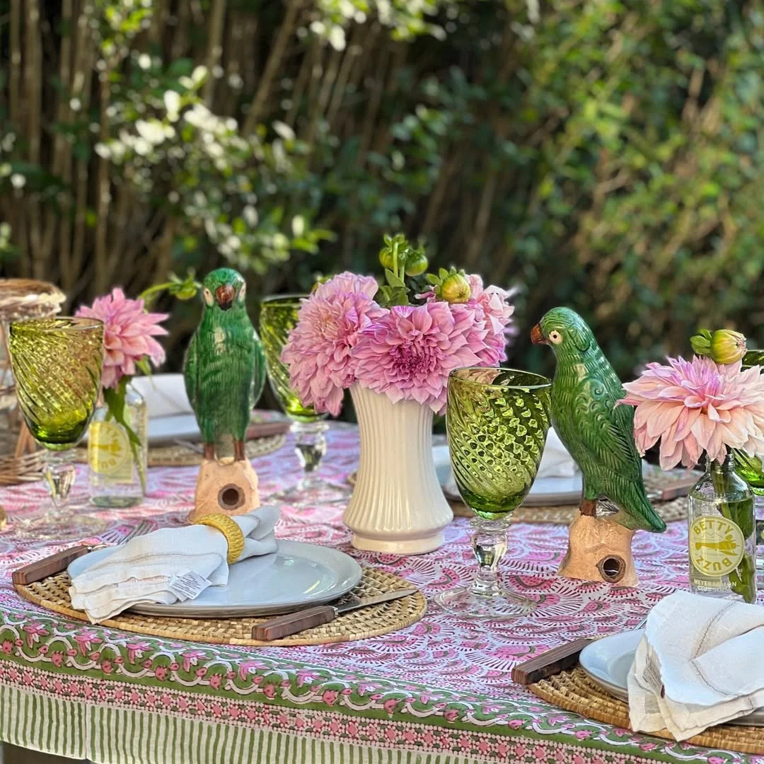 Tropical Parrot Paradise Tablescape