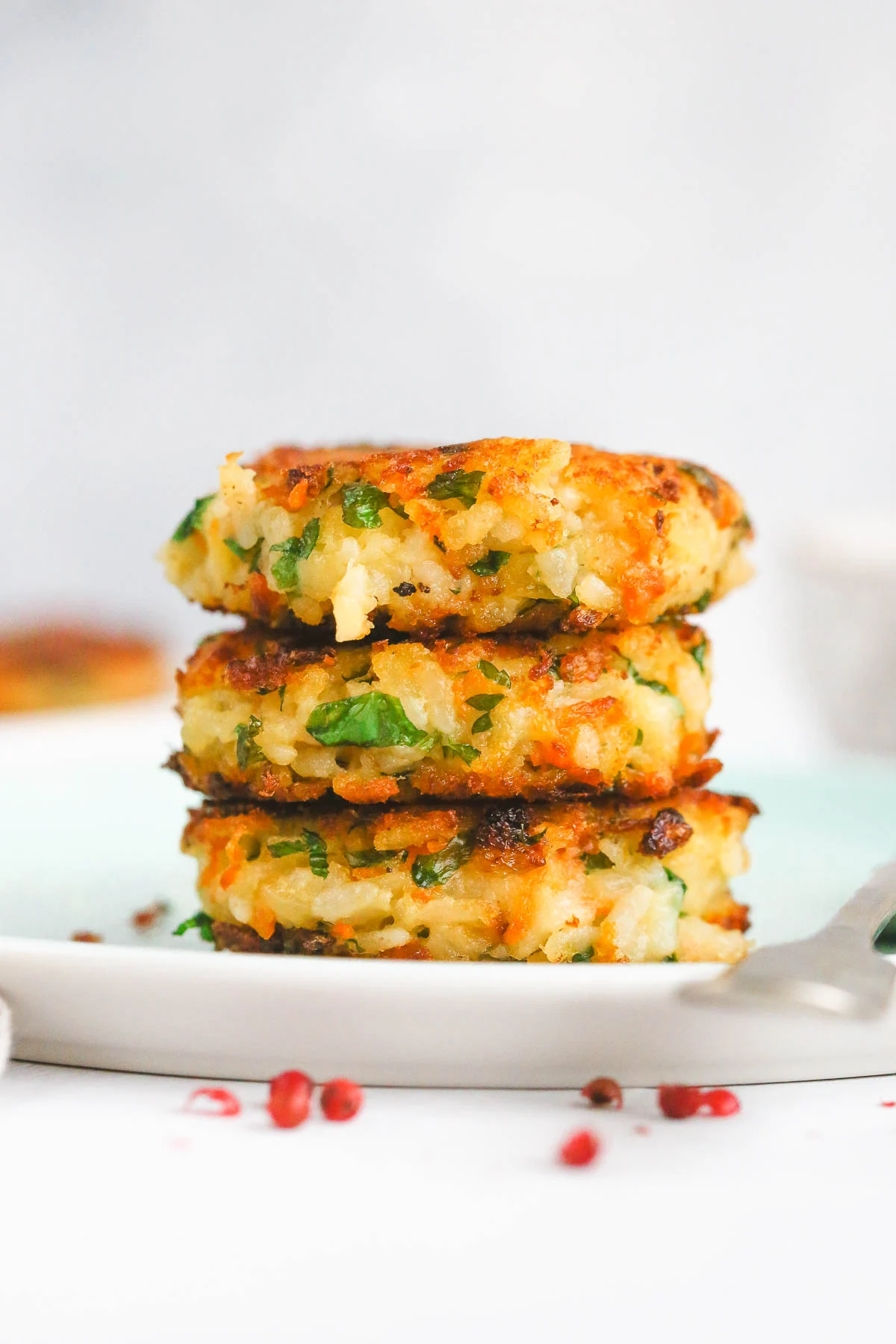 Potato Cakes with Carrot and Rice