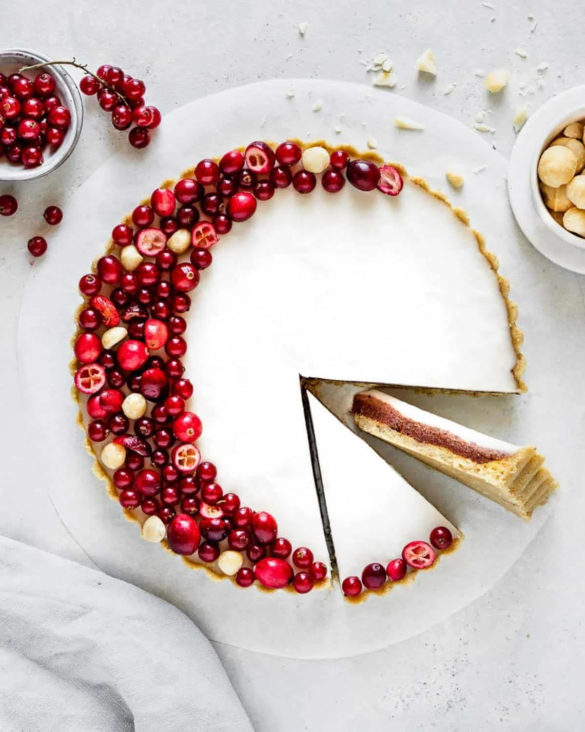 White Chocolate Cranberry Tart