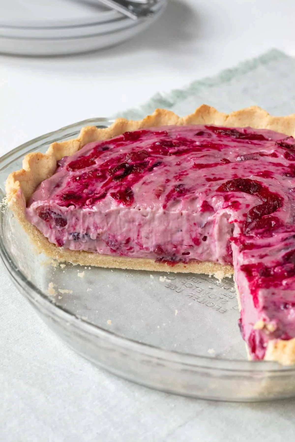 Cranberry Cream Pie