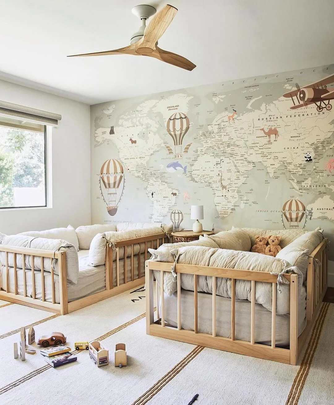 Travel-Themed Twin Nursery