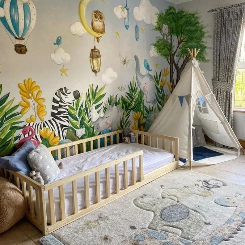 Whimsical Jungle Toddler Room