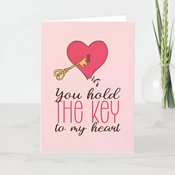 Key to My Heart Valentine&#39;s Card