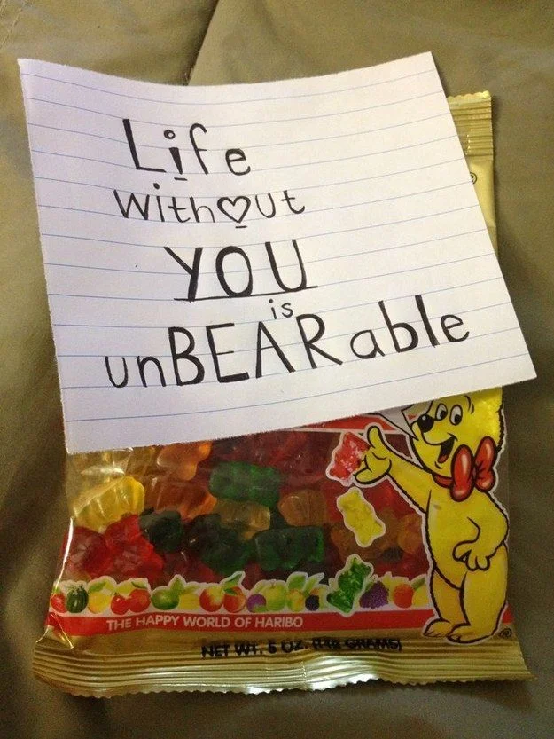 Un-BEAR-able Valentine - Gummy Bear Gift