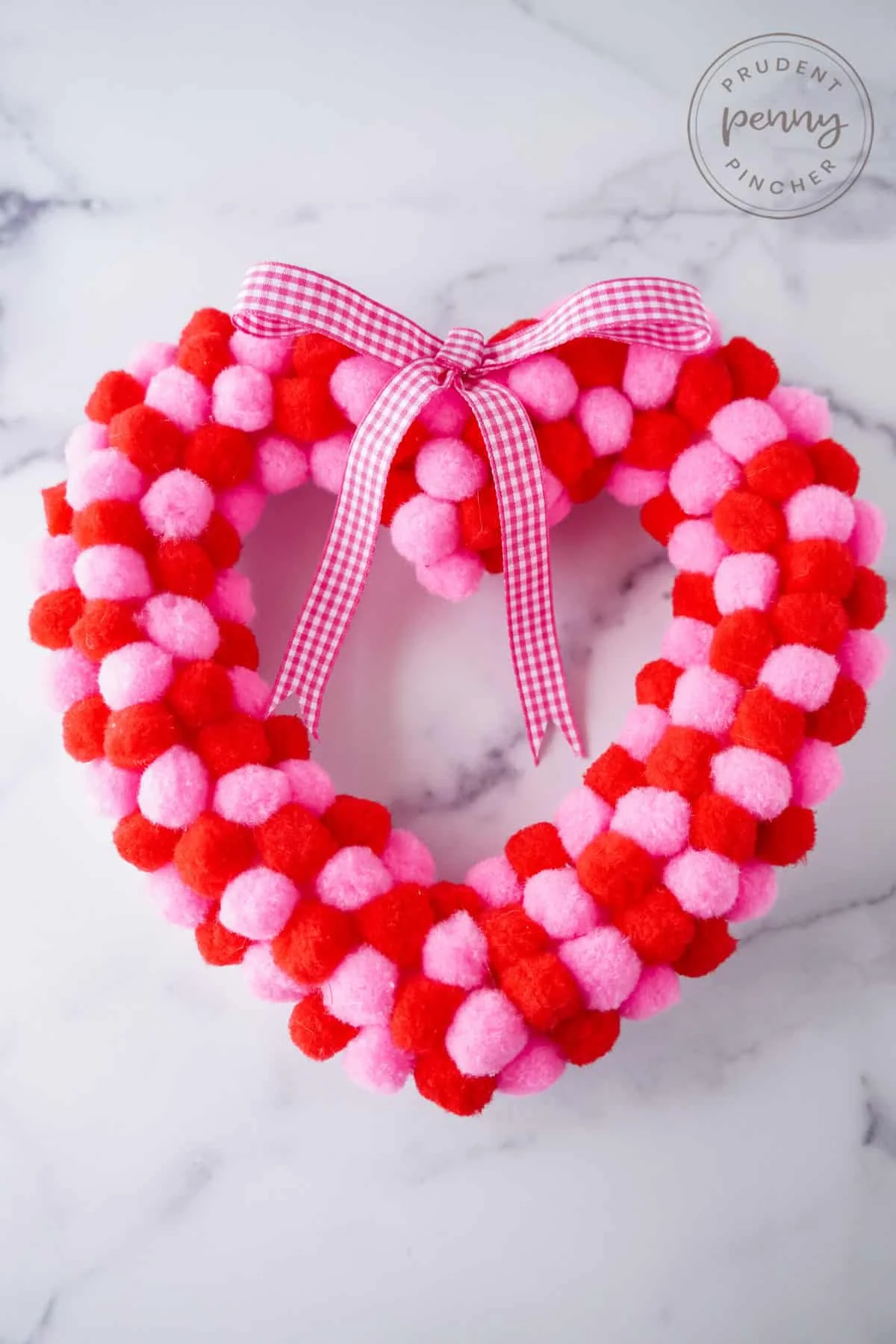 DIY Dollar Tree Heart Wreath