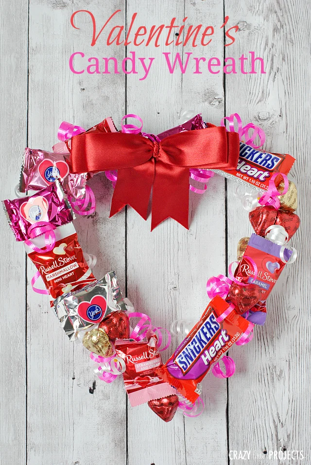 Valentine’s Wreath Made From Candy