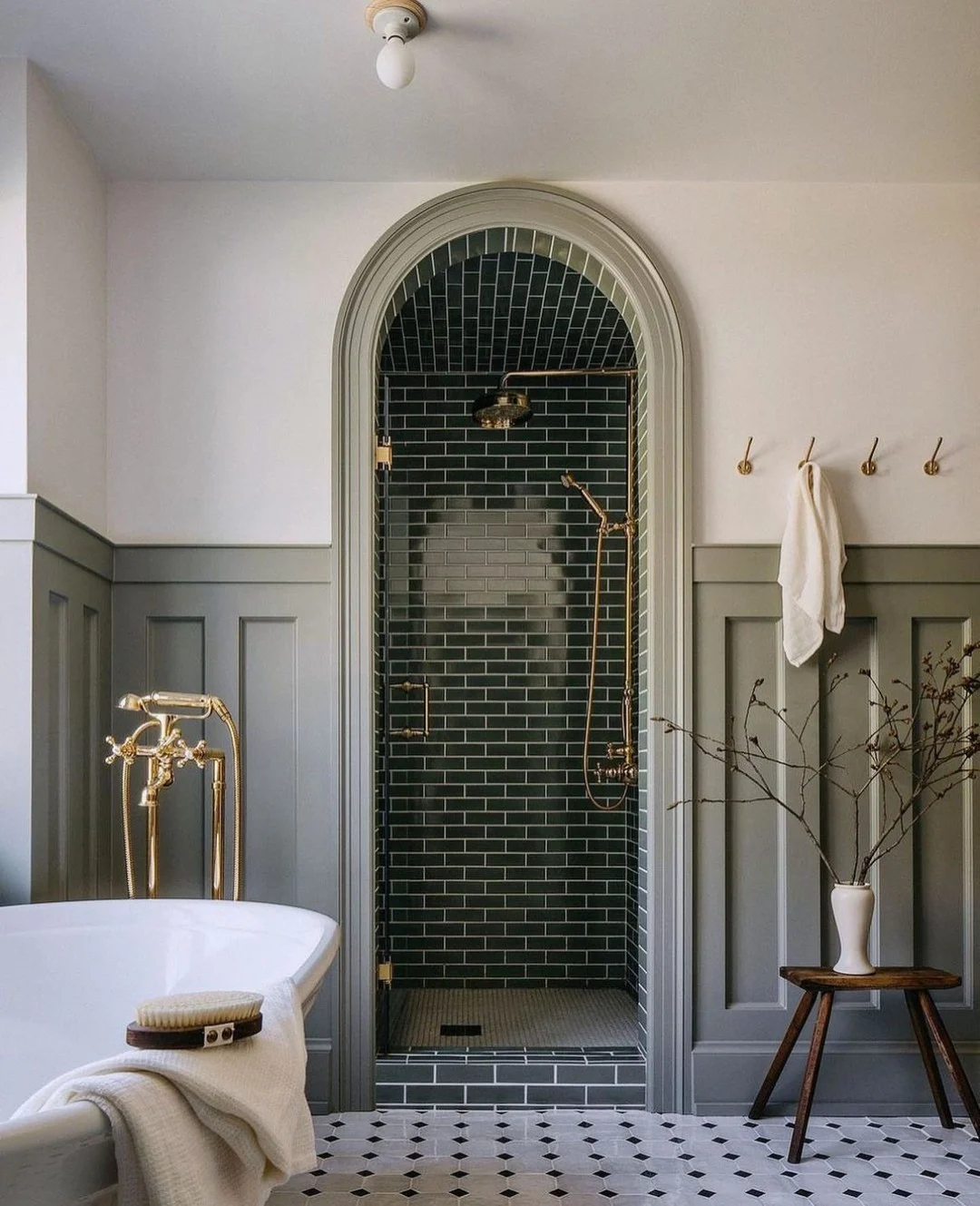 Elegant Vintage-Inspired Bathroom